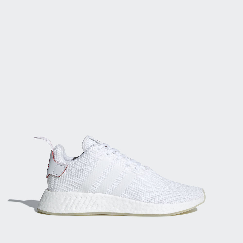 Adidas Nmd_r2 Cny - Originals γυναικεια - Ασπρα/Ασπρα/Βαθυ Κοκκινα,Μέγεθος: EU 36 – 54 2/3 (997QIGTS